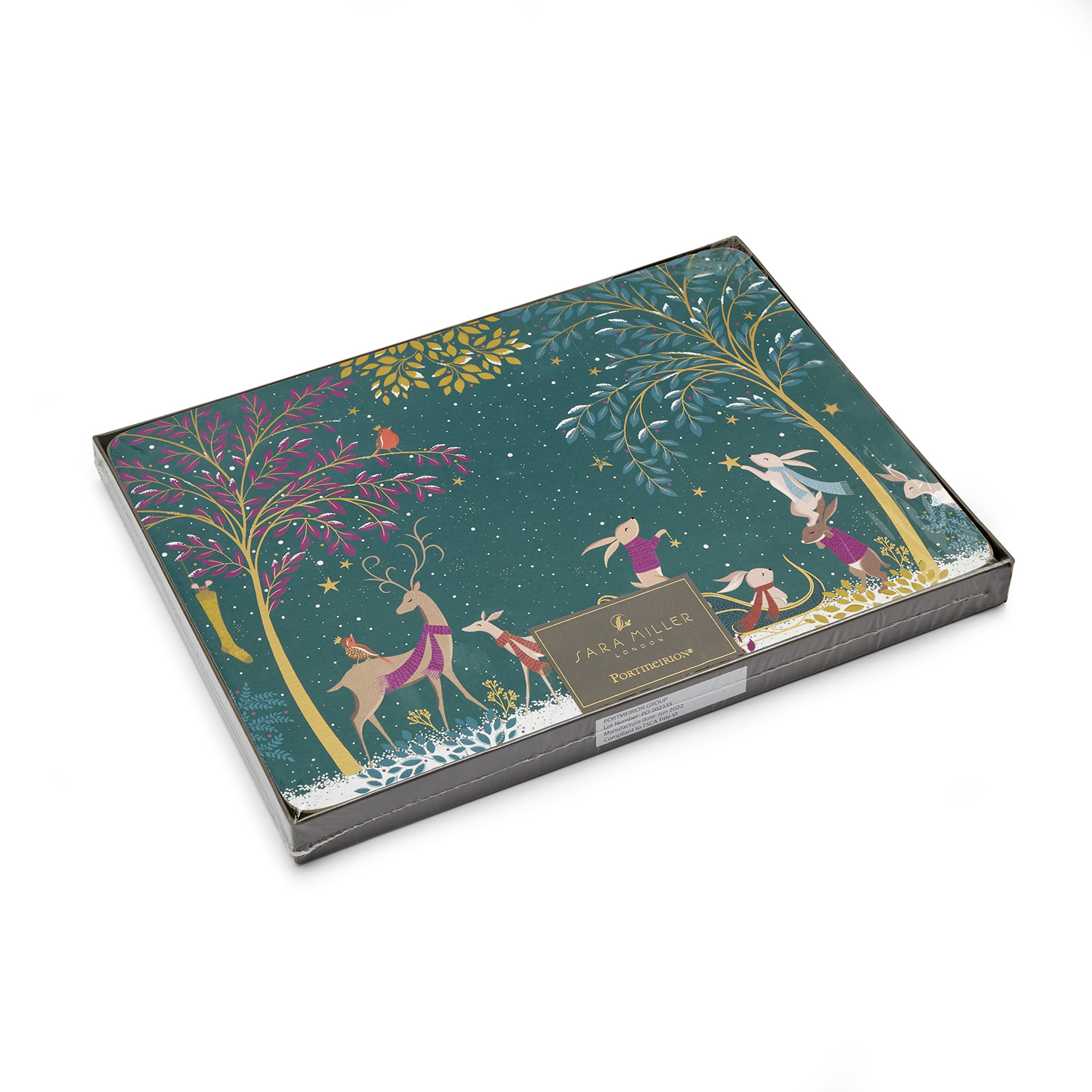 Sara Miller Woodland Tales Set of 4 Placemats image number null